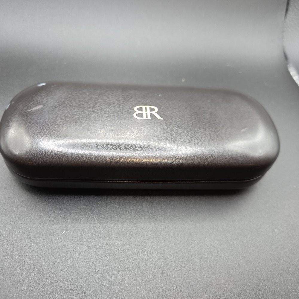 Banana Republic Eyeglasses Case Hard Shell Brown Faux Leather Sunglasses‎ Case